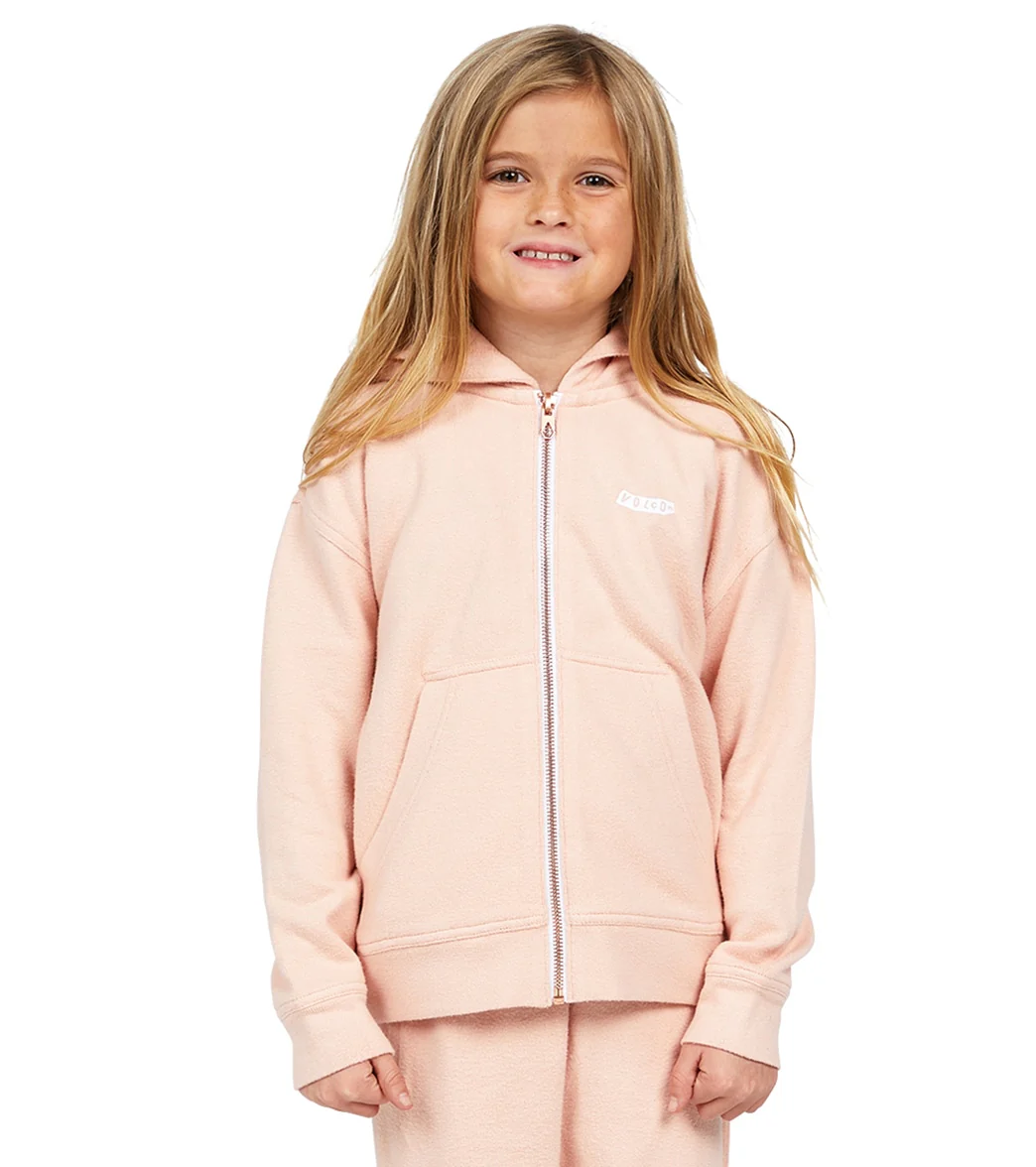 Volcom Girls' Lil Zip Fleece Hoodie (Big Kid)