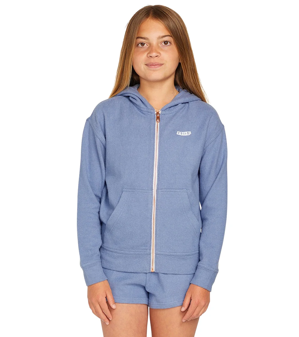 Volcom Girls' Lil Zip Fleece Hoodie (Big Kid) - Image 13