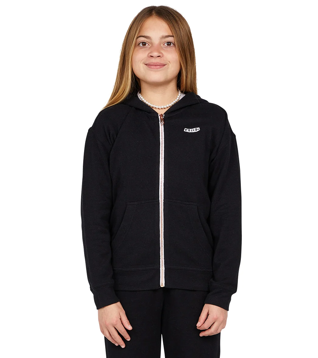 Volcom Girls' Lil Zip Fleece Hoodie (Big Kid) - Image 19