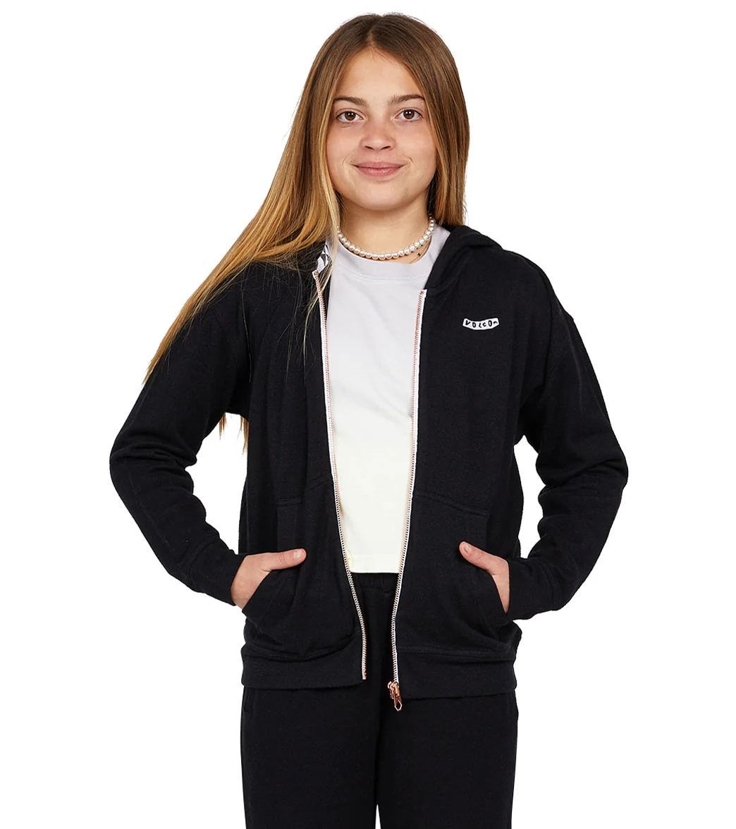 Volcom Girls' Lil Zip Fleece Hoodie (Big Kid) - Image 21