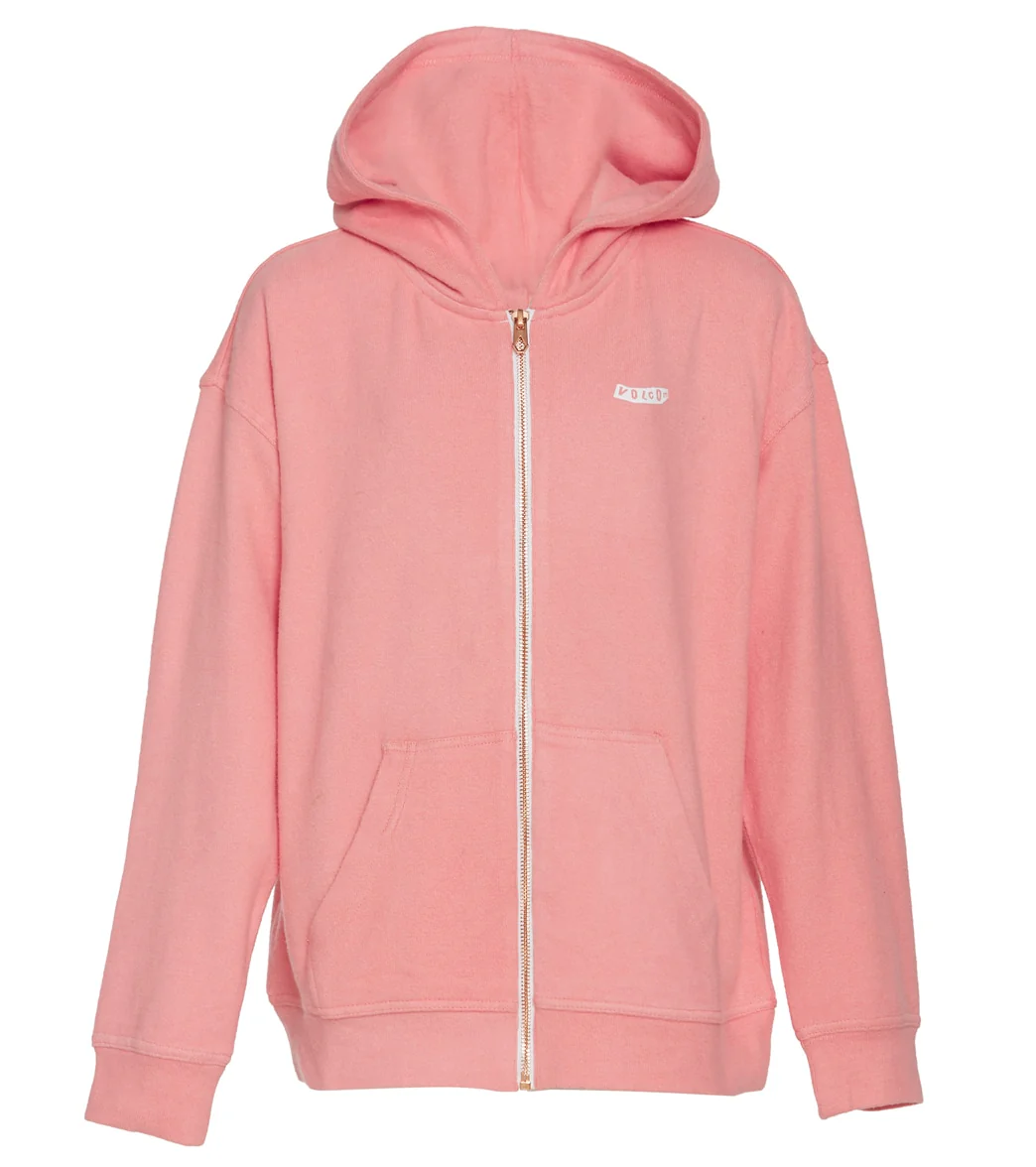 Volcom Girls' Lil Zip Fleece Hoodie (Big Kid) - Image 24