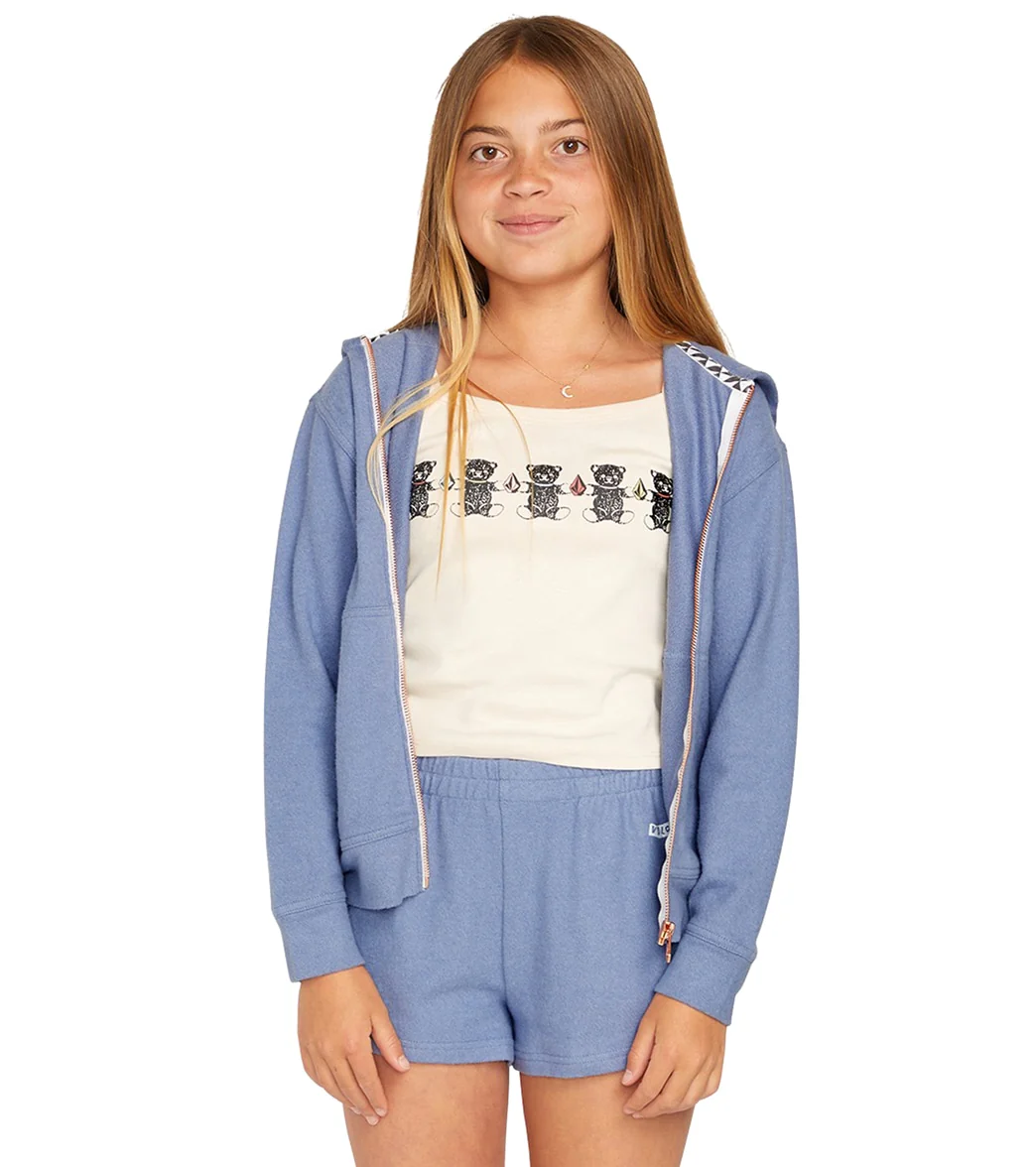 Volcom Girls' Lil Zip Fleece Hoodie (Big Kid) - Image 8