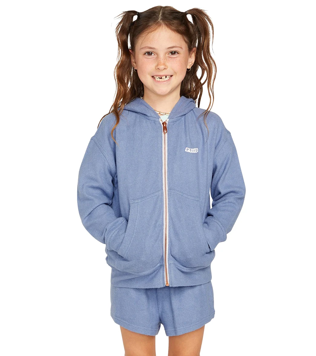 Volcom Girls' Lil Zip Fleece Hoodie (Big Kid) - Image 9