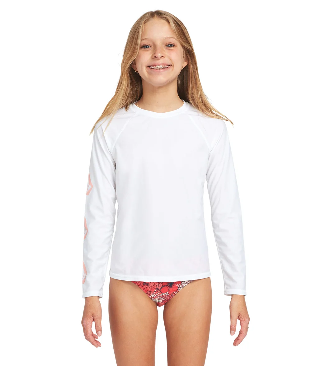 Volcom Girls' Simply Core Long Sleeve Rash Guard (Little Kid, Big Kid) - Image 5