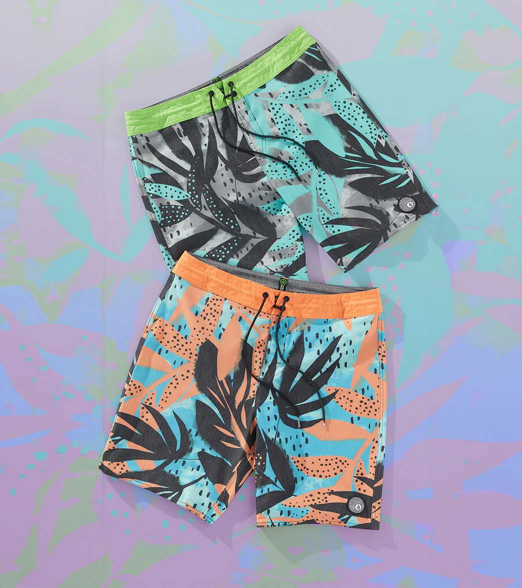 Volcom Men's 19" Waterside Floral Stoney Board Shorts - Image 12