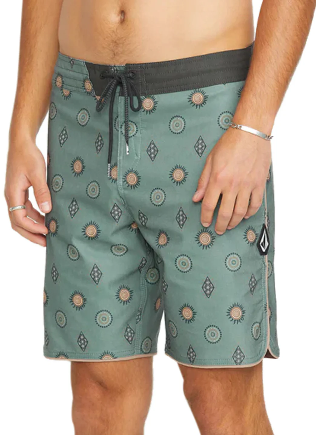 Volcom Men's Print Mister Fib Scallop Stoney 19" Board Shorts - Image 4