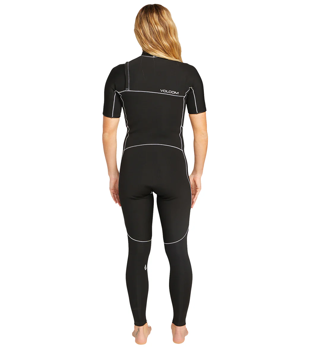 Volcom Women's 2Mm Chest Zip Fullsuit Wetsuit - Image 3