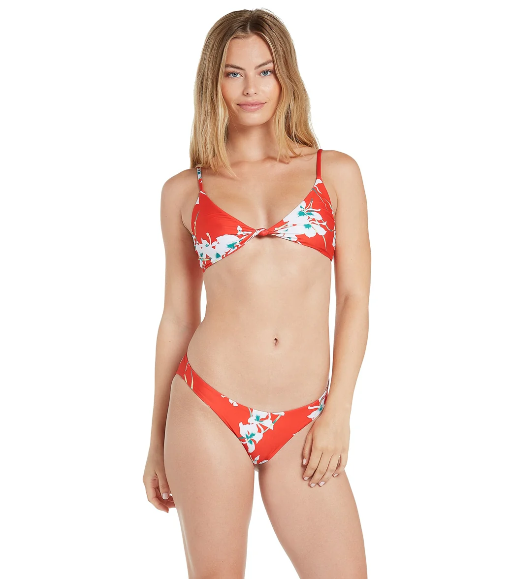 Volcom Women's Orchid You Not V Neck Bikini Top - Image 3