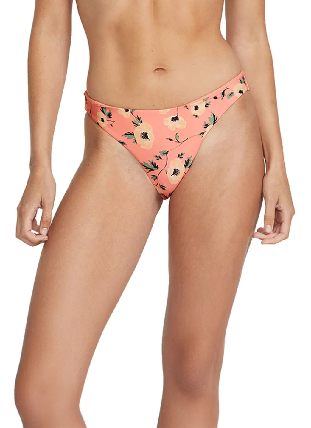 Volcom Women's Print Call Me Big Poppy Cheeky Bikini Bottom - Image 3