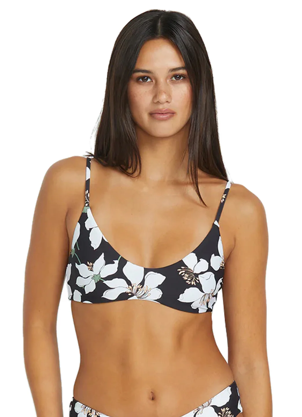 Volcom Women's Print Midnight Lily Crop Bikini Top - Image 3