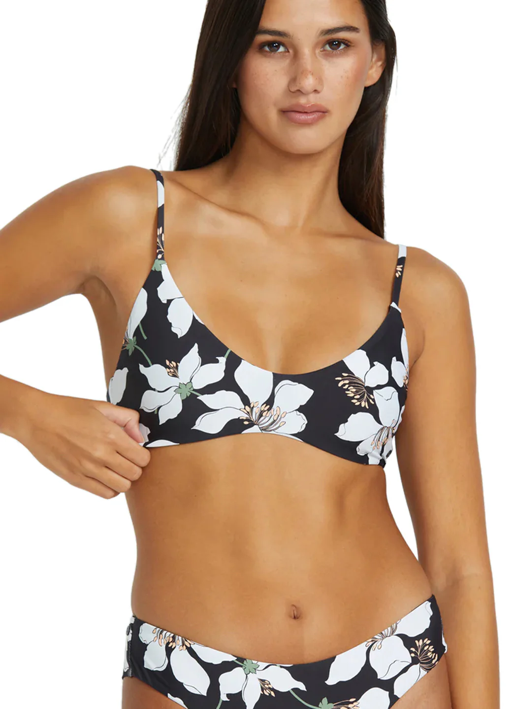 Volcom Women's Print Midnight Lily Crop Bikini Top - Image 7