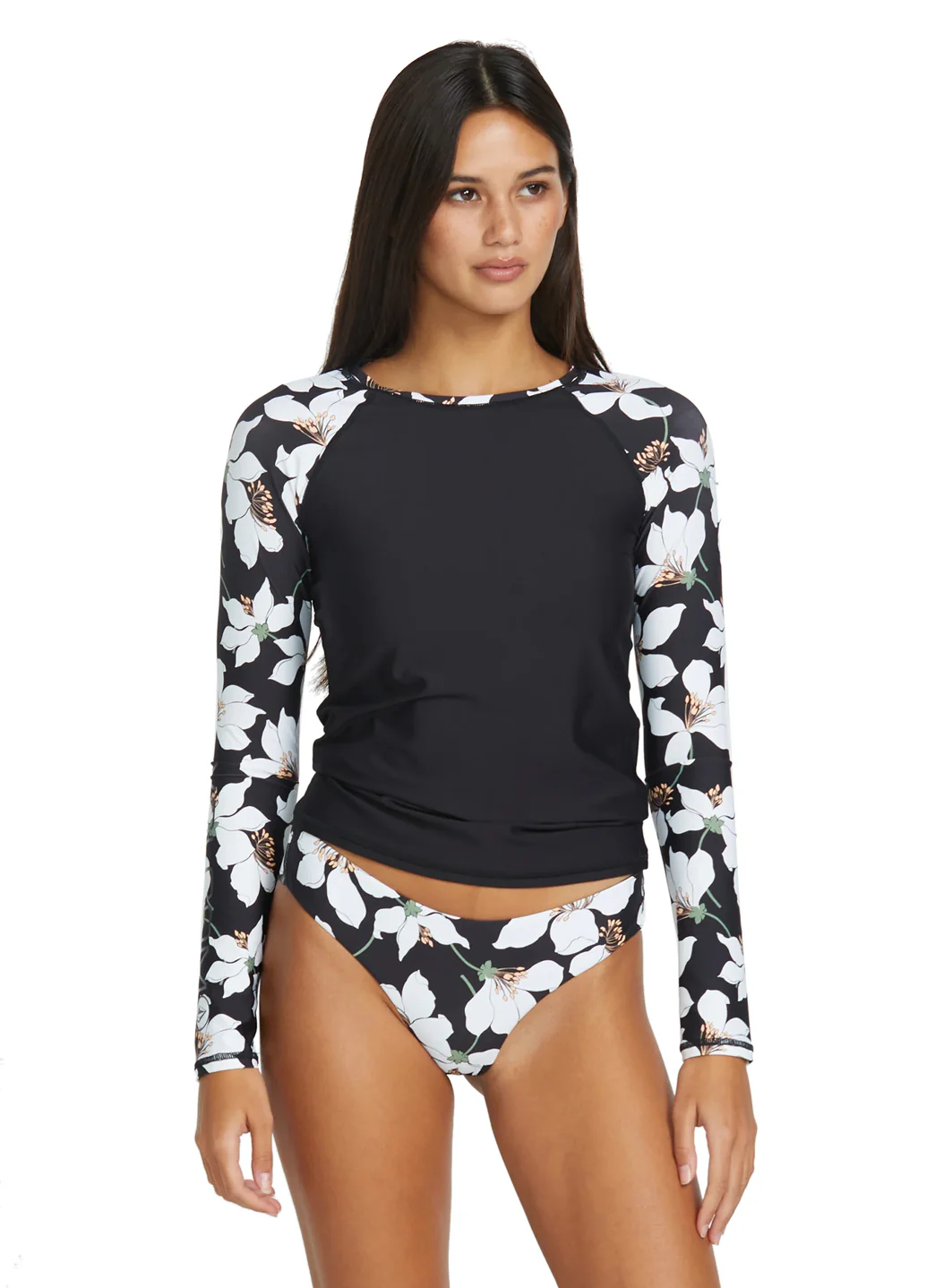 Volcom Women's Print Midnight Lily Long Sleeve Rash Guard - Image 3