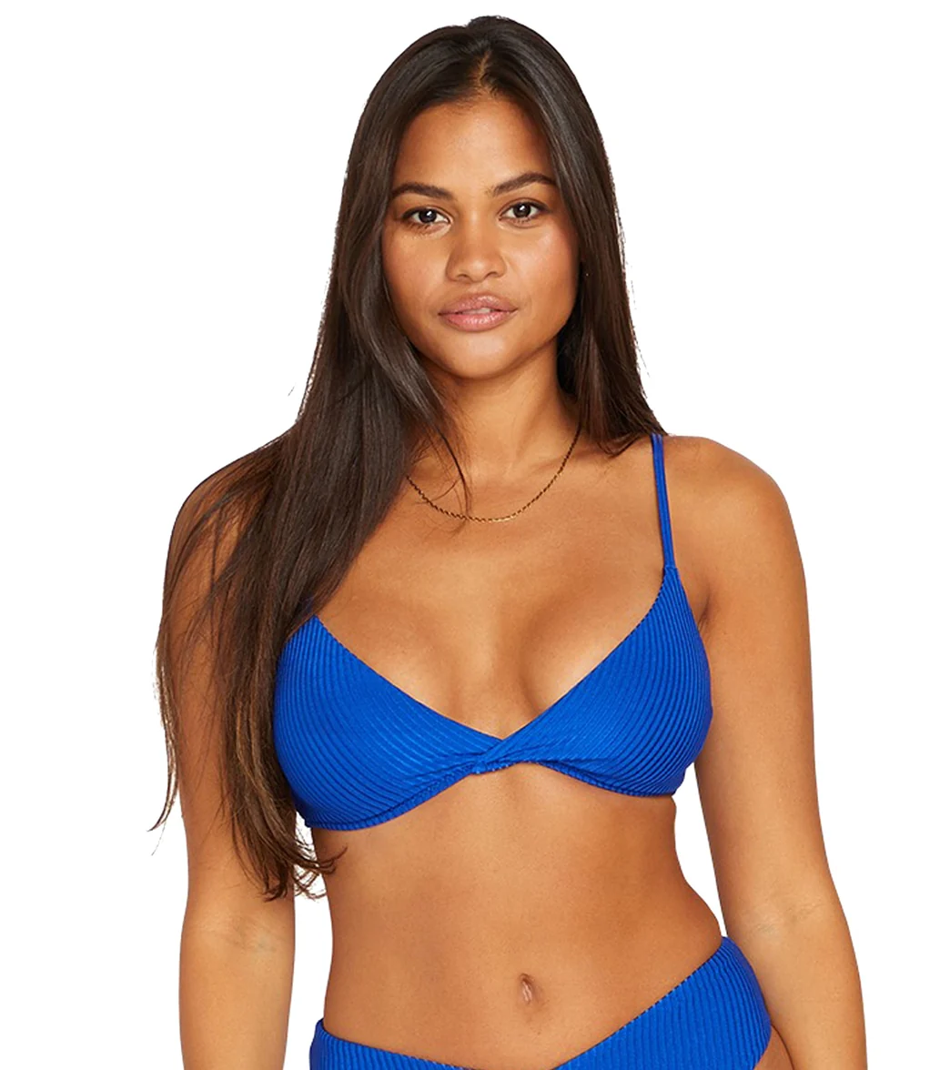 Volcom Women's Simply Rib Vneck Bikini Top - Image 5