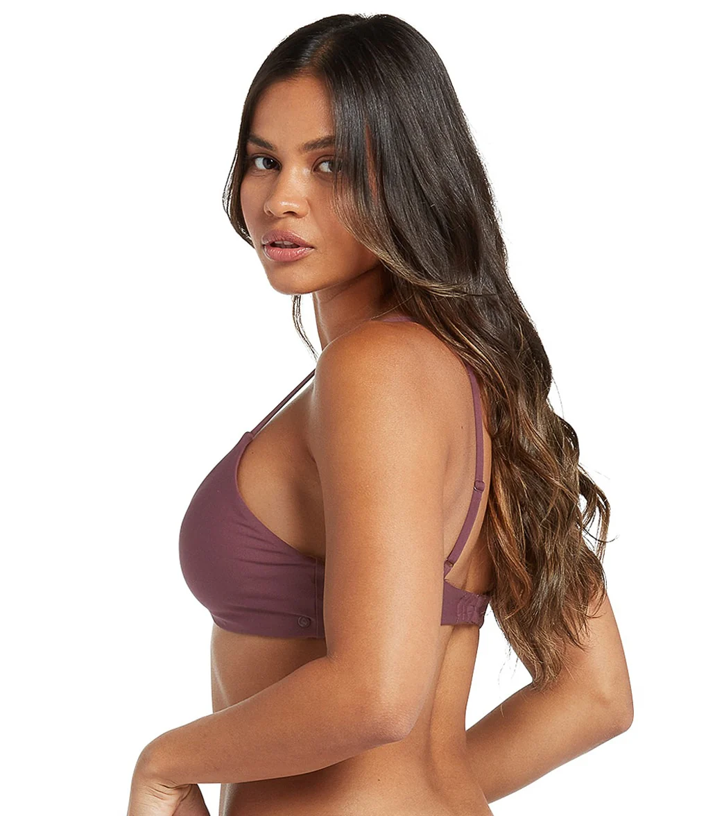 Volcom Women's Simply Seamless V Neck Bikini Top - Image 7