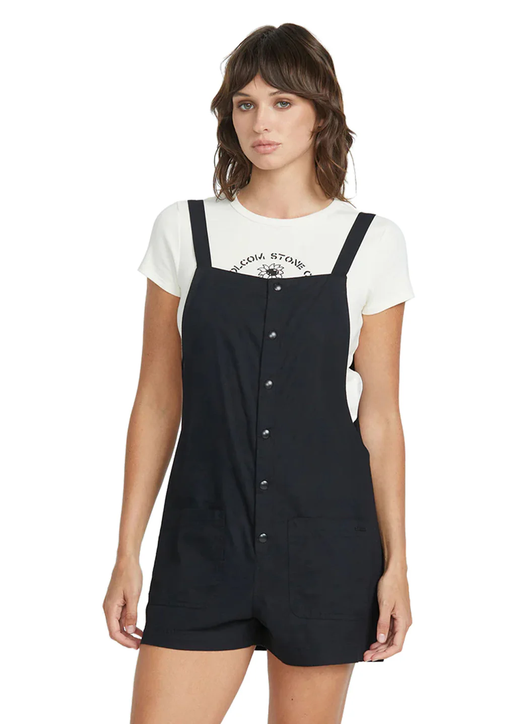Volcom Women's Solid Stone Strut Romper - Image 2