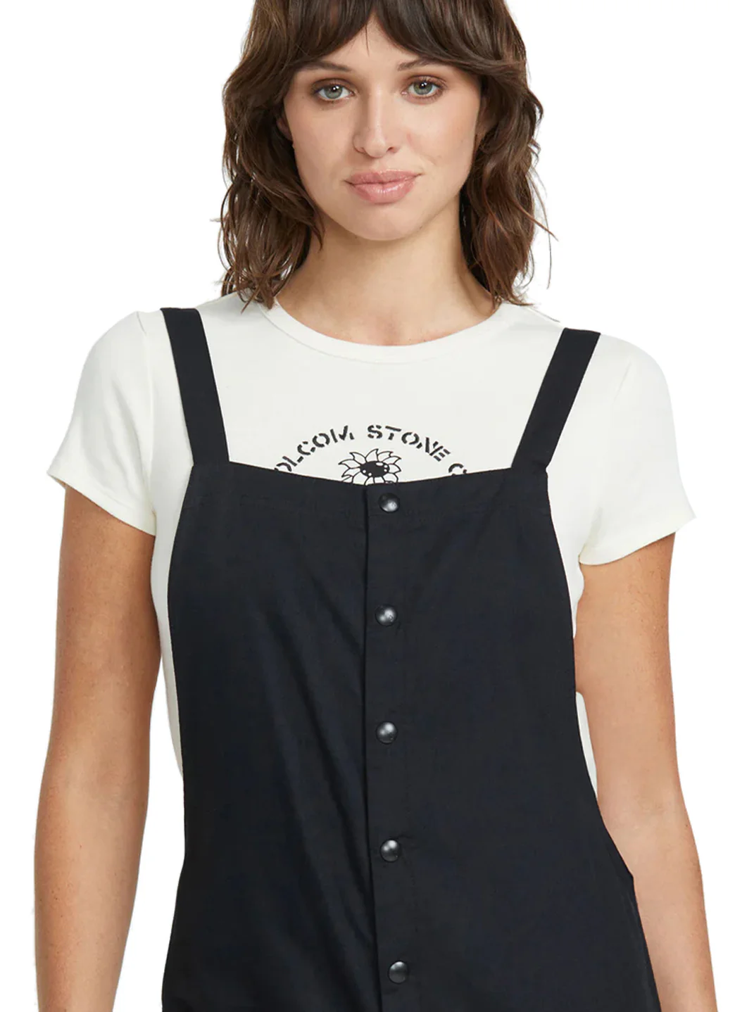 Volcom Women's Solid Stone Strut Romper - Image 6