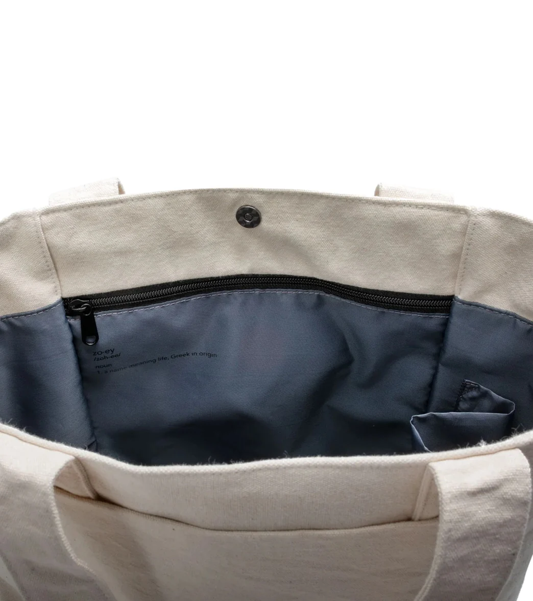Vooray Zoey Organic Natural Cotton Tote - Image 3