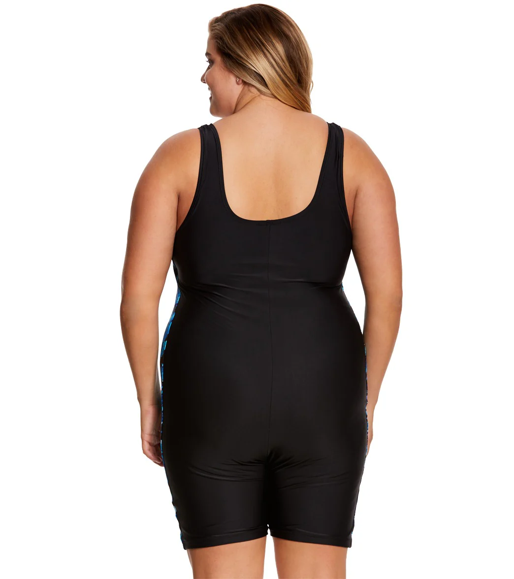 Waterpro Women's Plus Size Tropics Splice Unitard - Image 9
