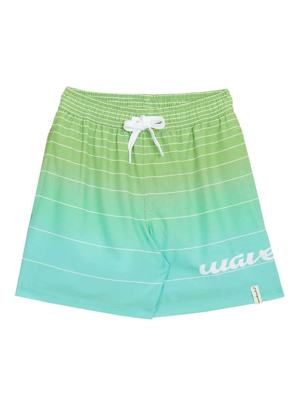 Wavebreaker Boy's Ombre Stripe Swim Trunks - Image 2