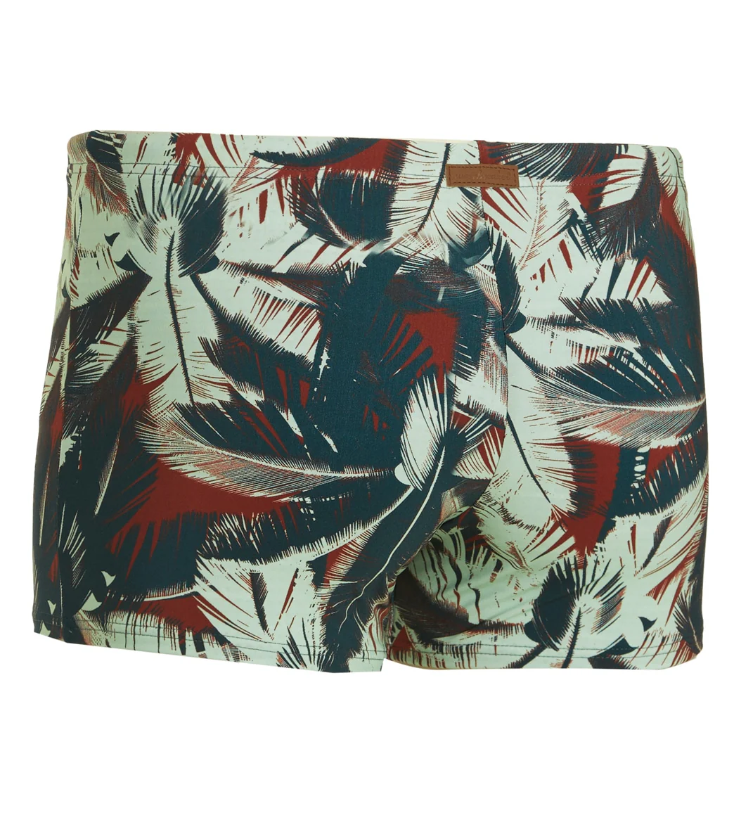 Wavebreaker Men's Palm Print Euroleg Swim Shorts - Image 2