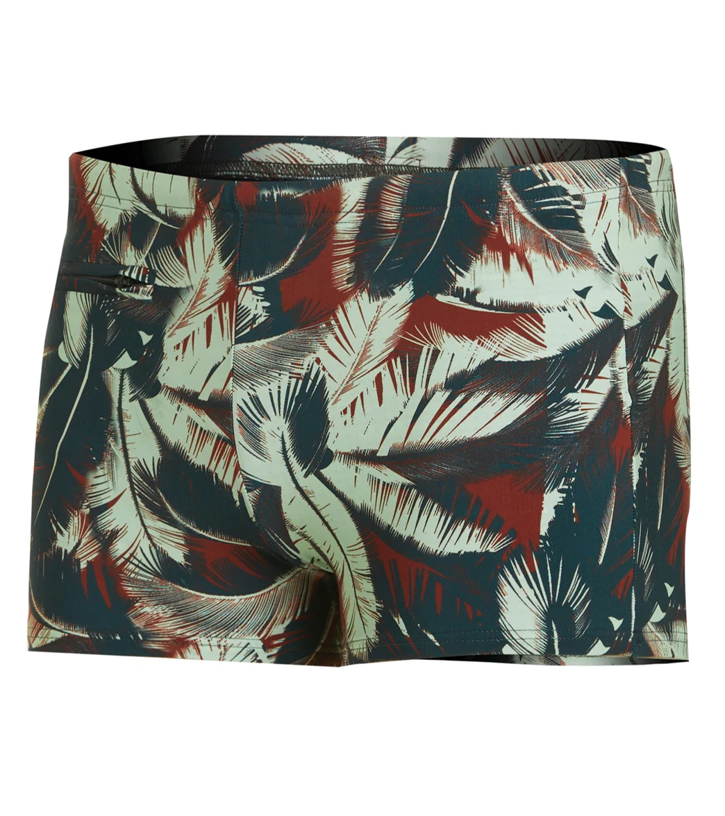 Wavebreaker Men's Palm Print Euroleg Swim Shorts - Image 5