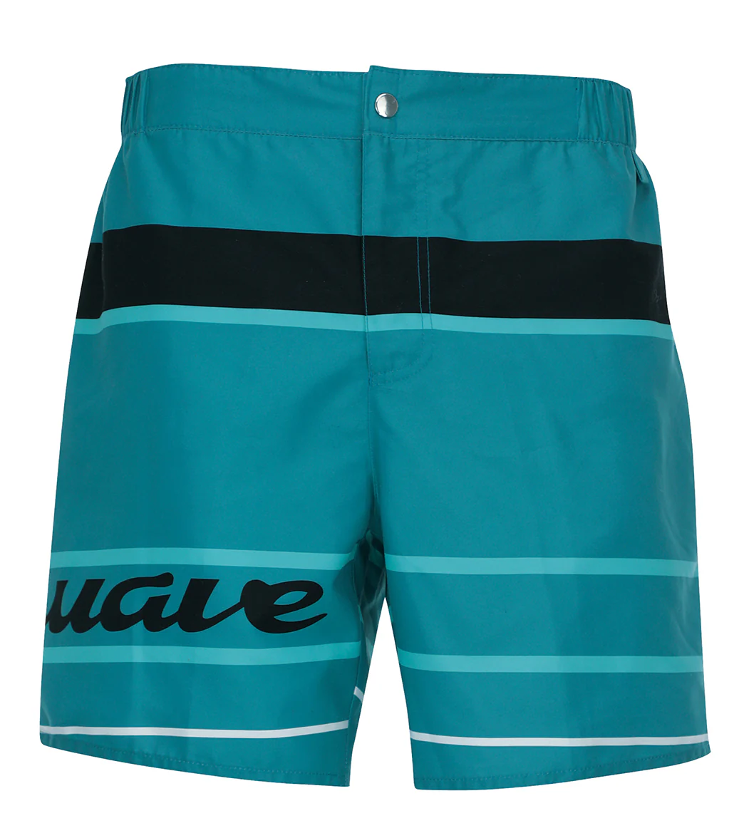 Wavebreaker Men's Turquoise Stripe Swim Trunks - Image 5