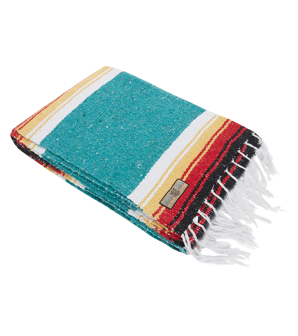 West Path Baja Diamond Mexican Yoga Blanket - Image 6