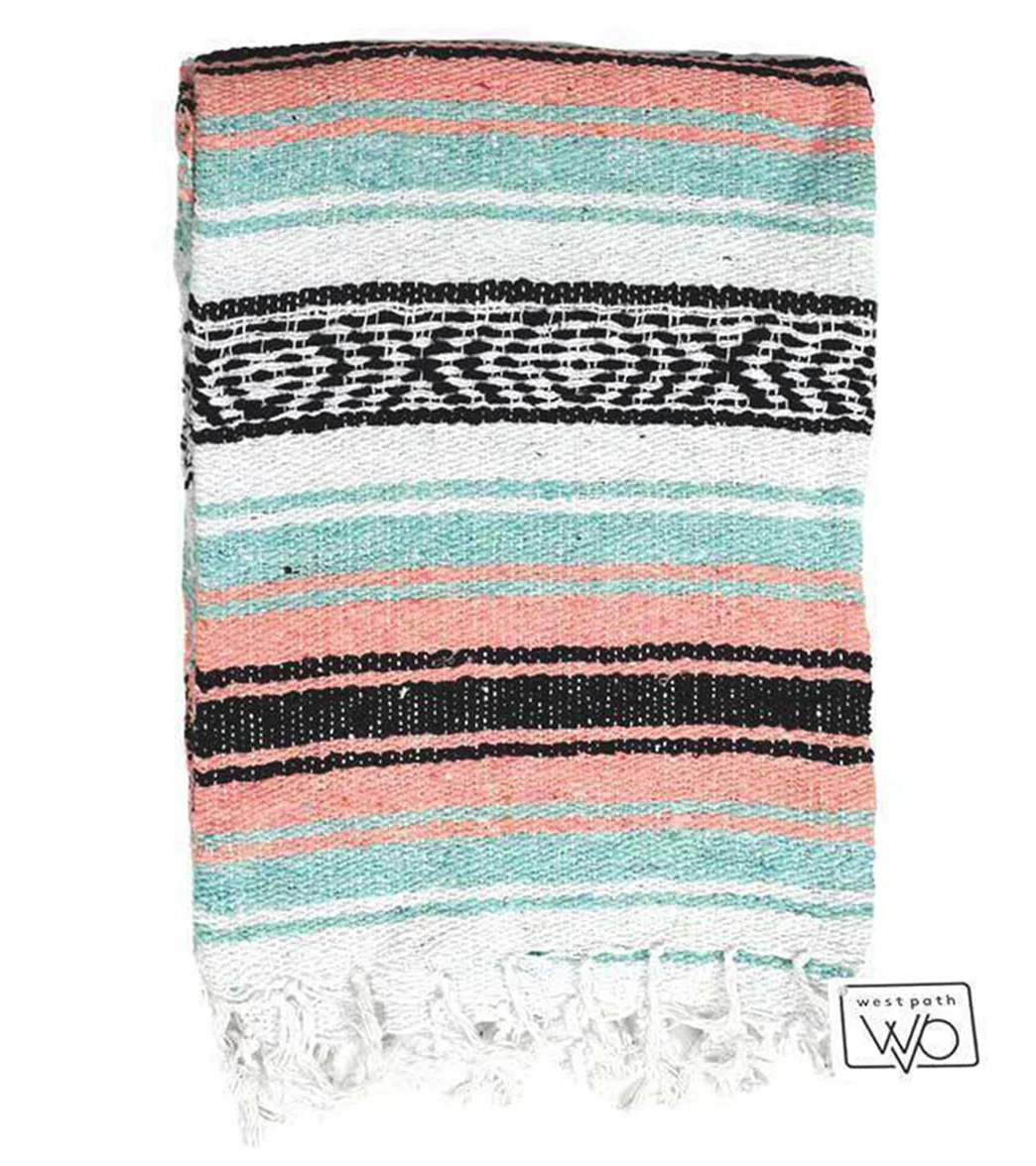 West Path Economy Falsa Mexican Yoga Blanket - Image 37