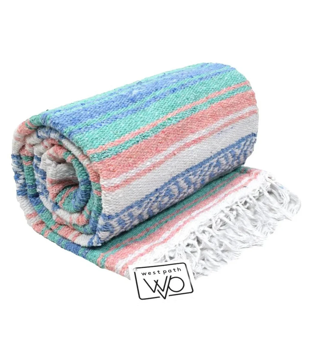 West Path Economy Falsa Mexican Yoga Blanket - Image 58