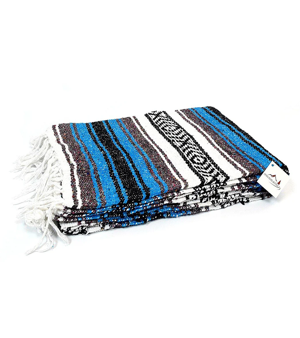 West Path Economy Falsa Mexican Yoga Blanket - Image 66