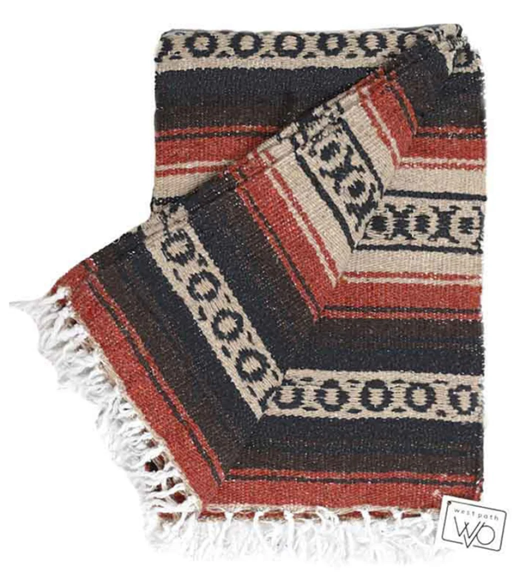West Path Heavy Weight Falsa Mexican Yoga Blanket - Image 11