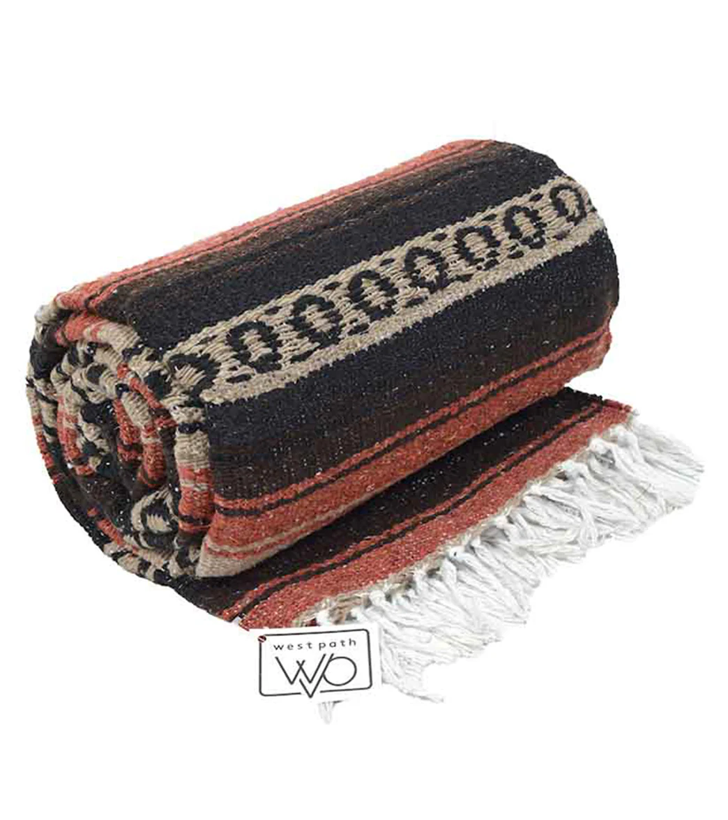 West Path Heavy Weight Falsa Mexican Yoga Blanket - Image 8