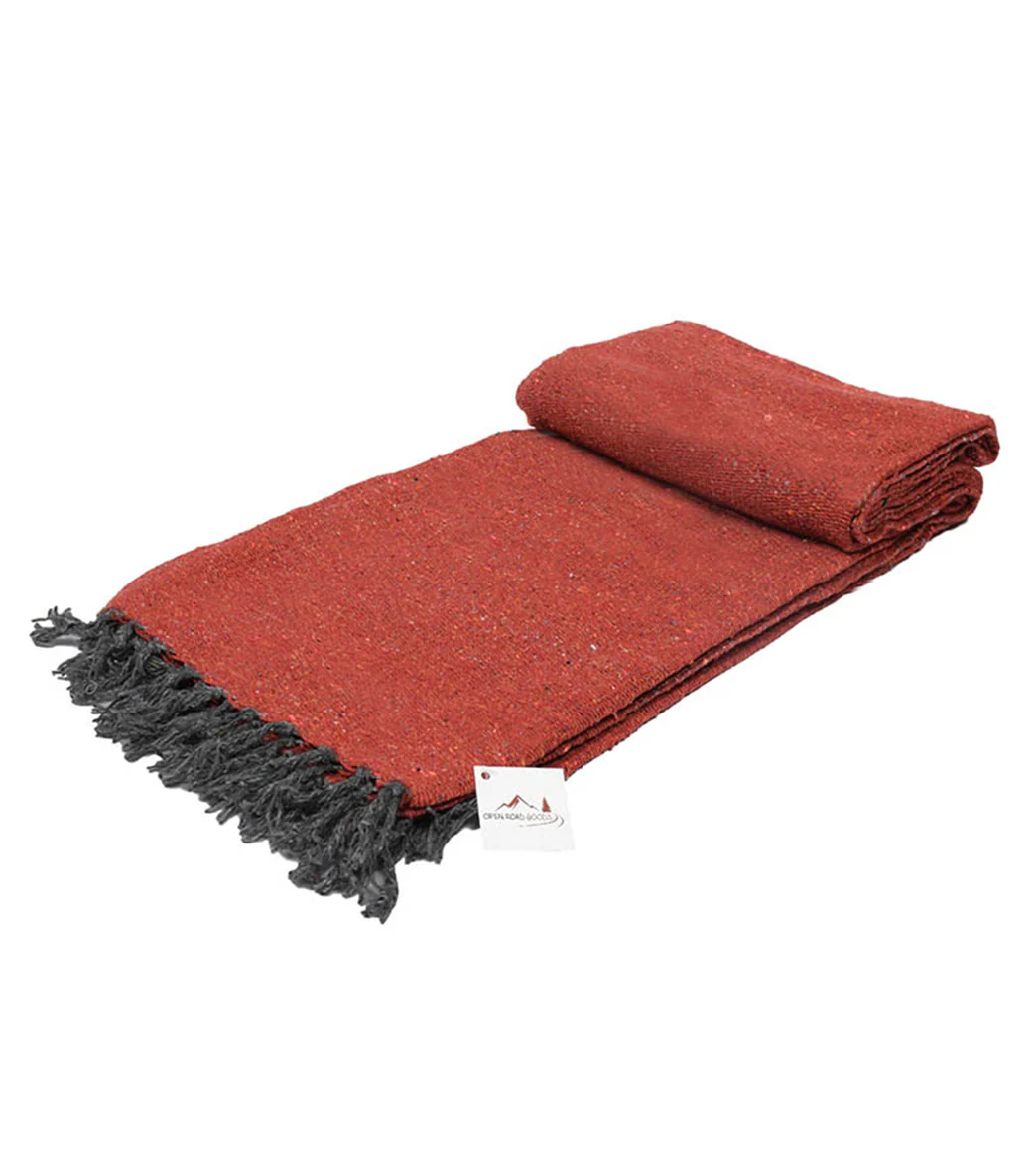 West Path Solid Color Mexican Yoga Blanket - Image 2