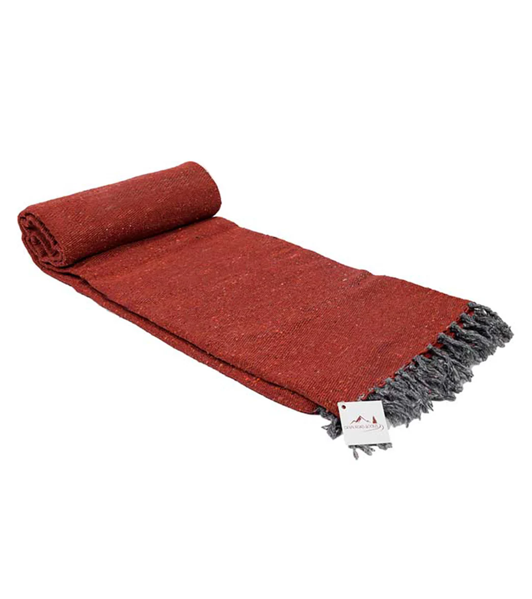 West Path Solid Color Mexican Yoga Blanket - Image 4