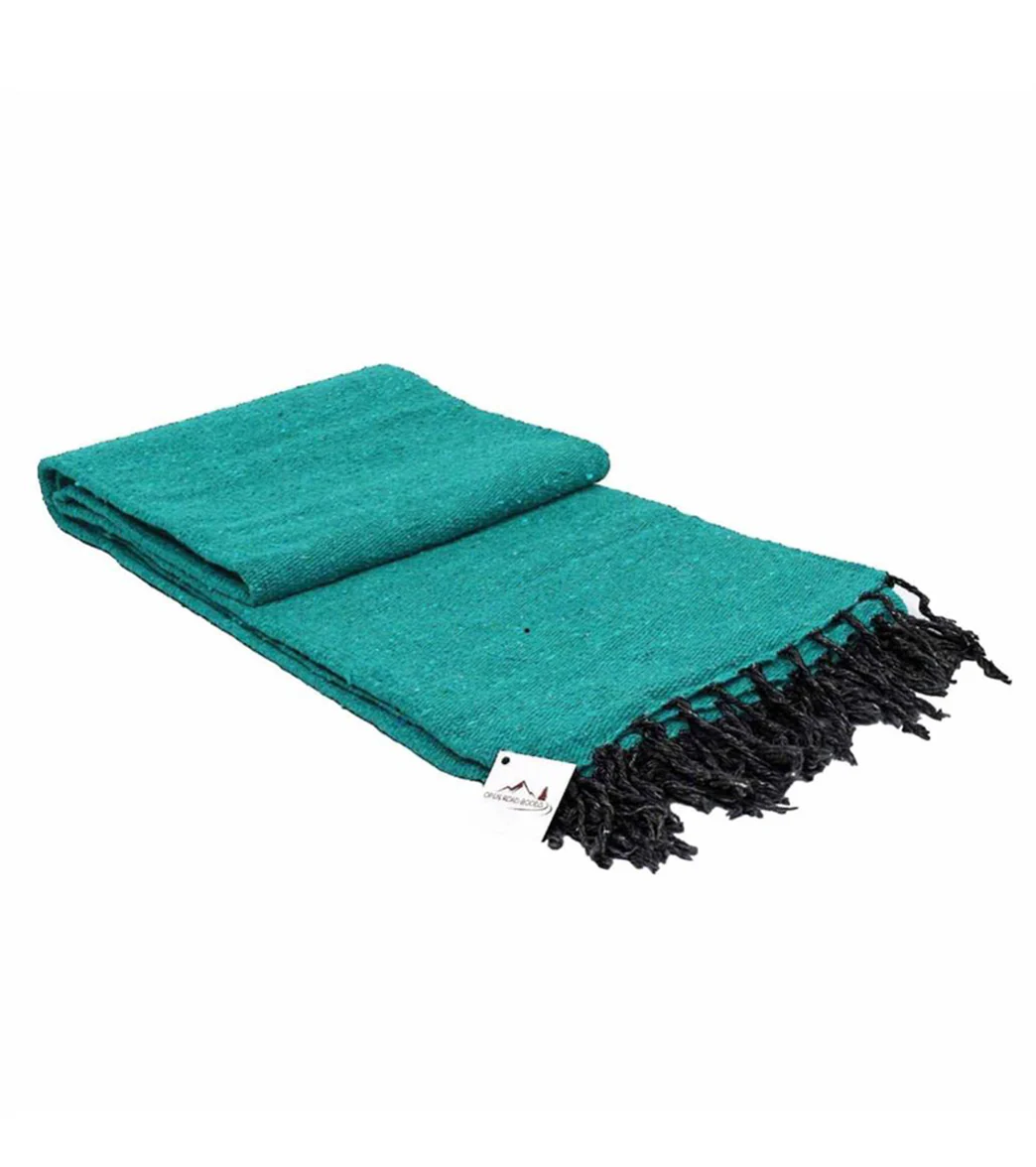 West Path Solid Color Mexican Yoga Blanket - Image 51