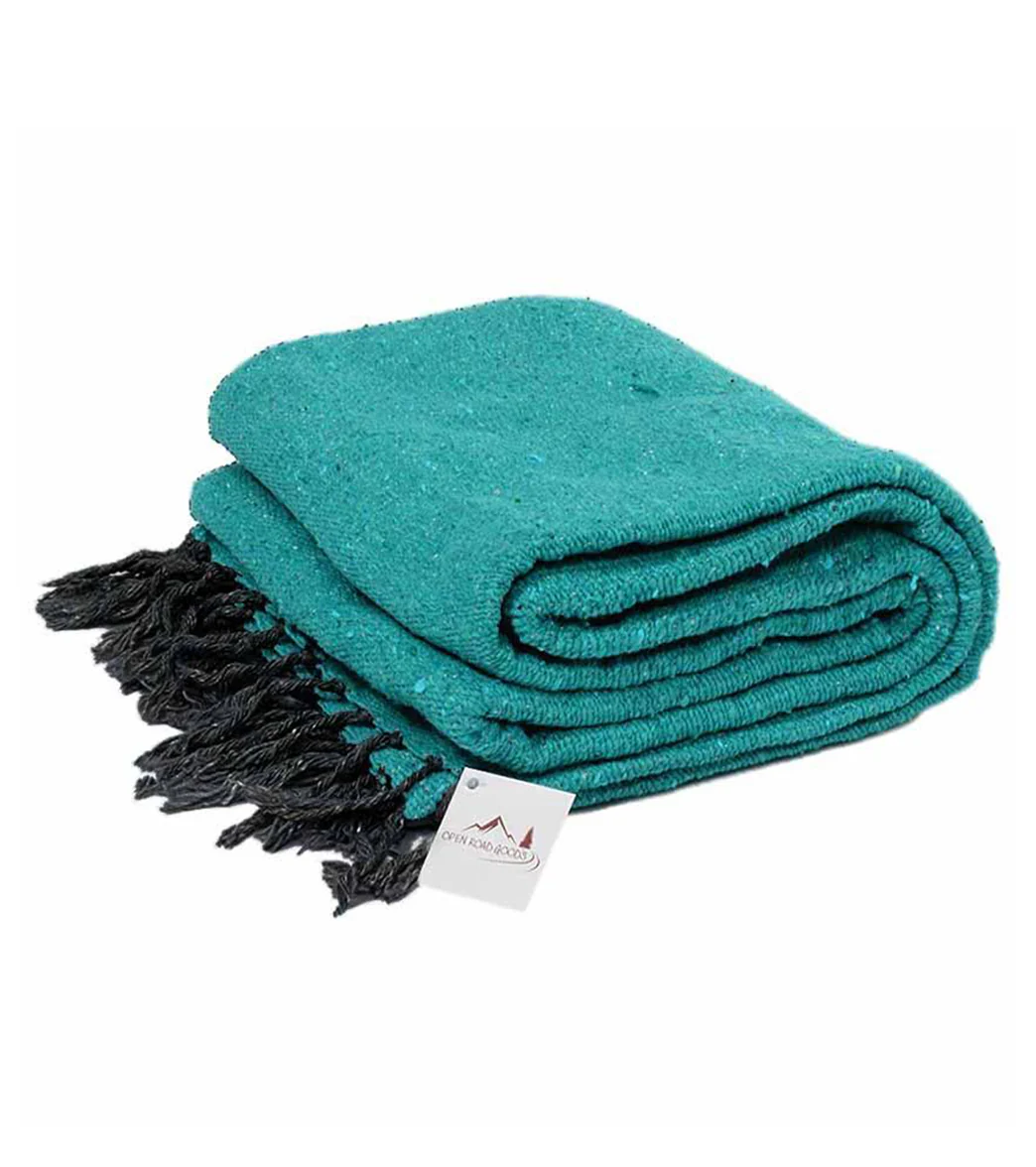 West Path Solid Color Mexican Yoga Blanket - Image 55