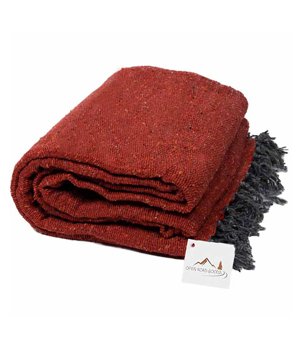 West Path Solid Color Mexican Yoga Blanket - Image 6