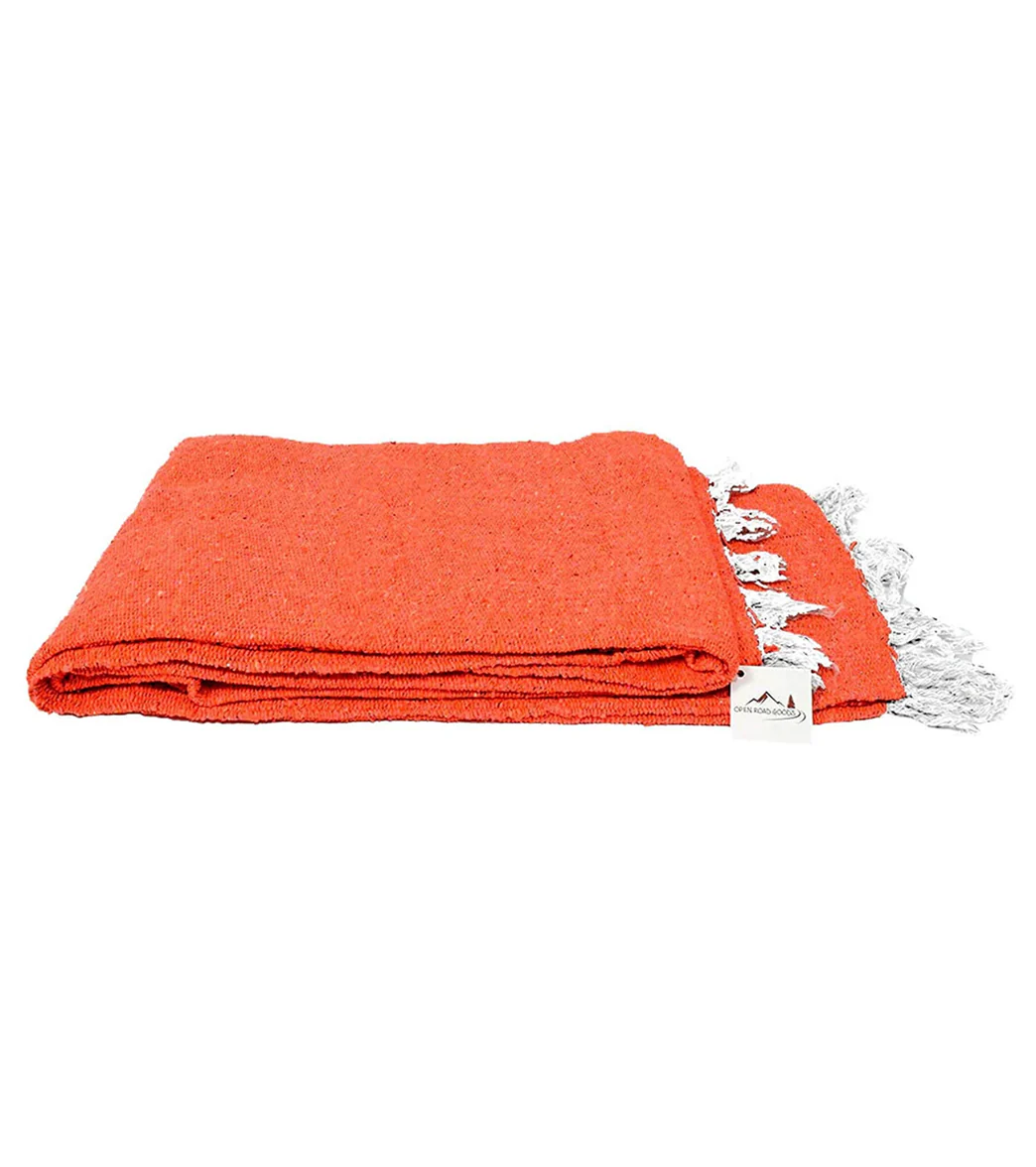 West Path Solid Color Mexican Yoga Blanket - Image 64