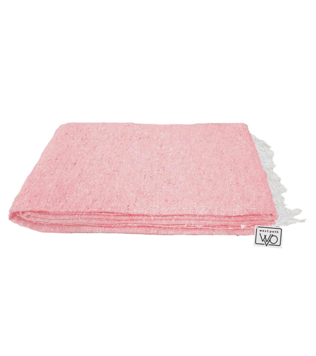 West Path Solid Color Mexican Yoga Blanket - Image 67