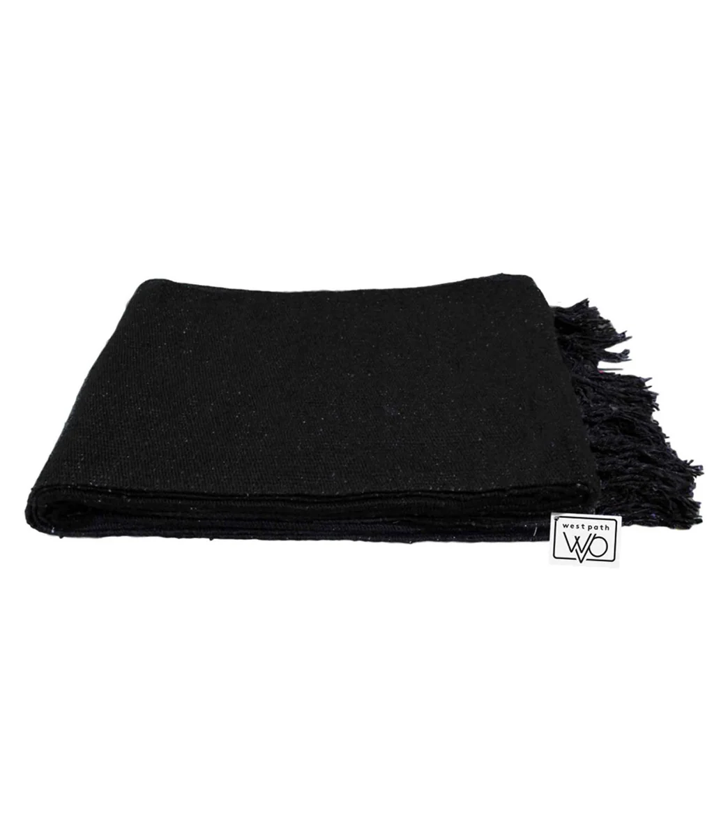 West Path Solid Color Mexican Yoga Blanket - Image 79