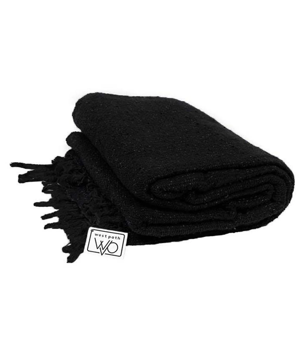 West Path Solid Color Mexican Yoga Blanket - Image 83