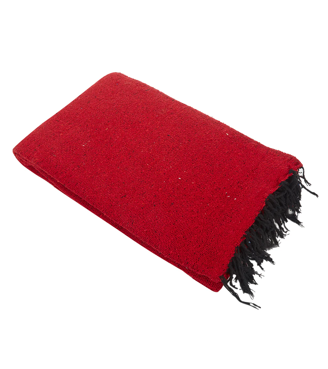 West Path Solid Color Mexican Yoga Blanket - Image 86