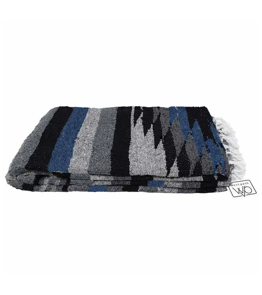 West Path XL Diamond Mexican Yoga Blanket - Image 24