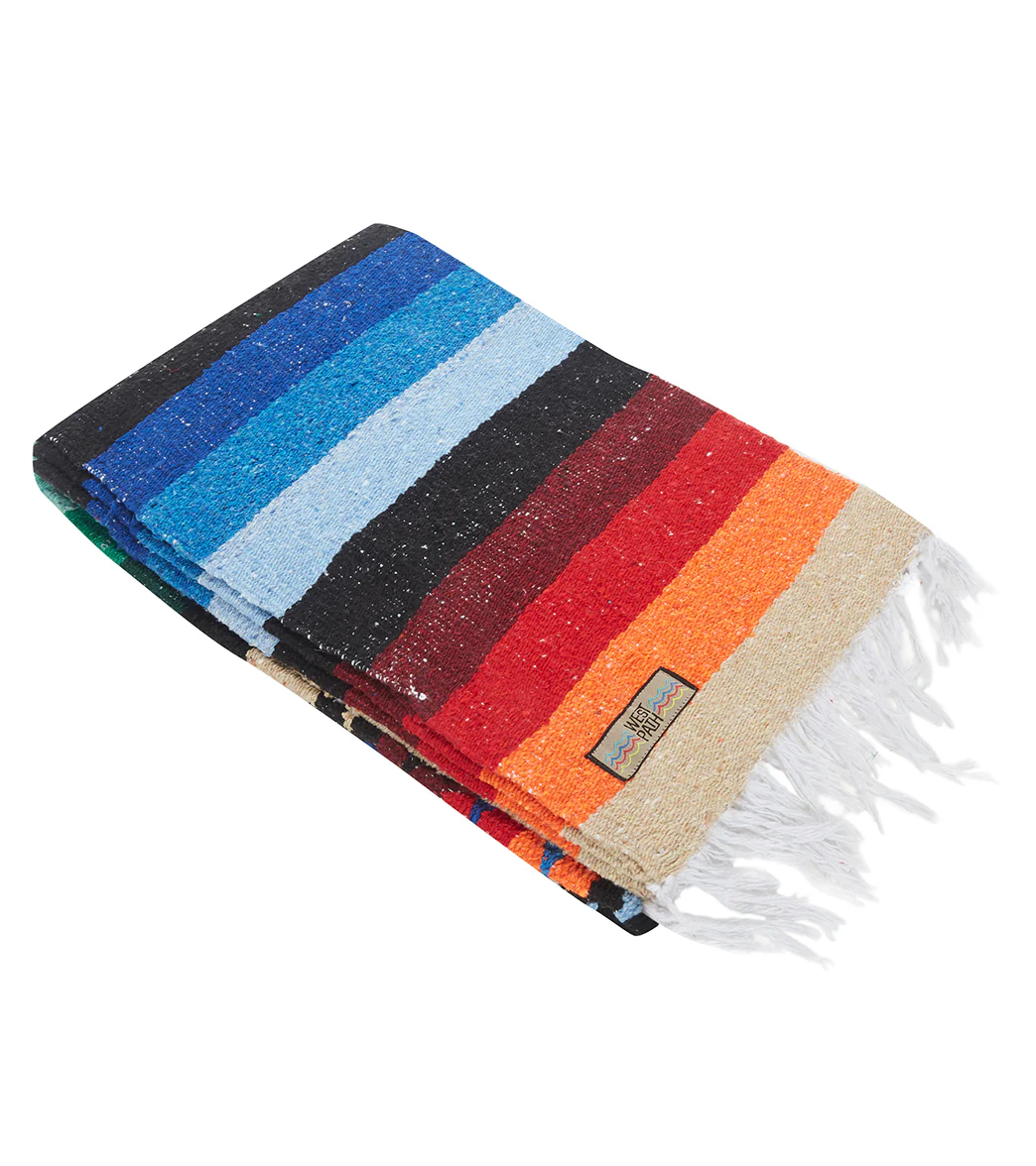 West Path XL Diamond Mexican Yoga Blanket - Image 9
