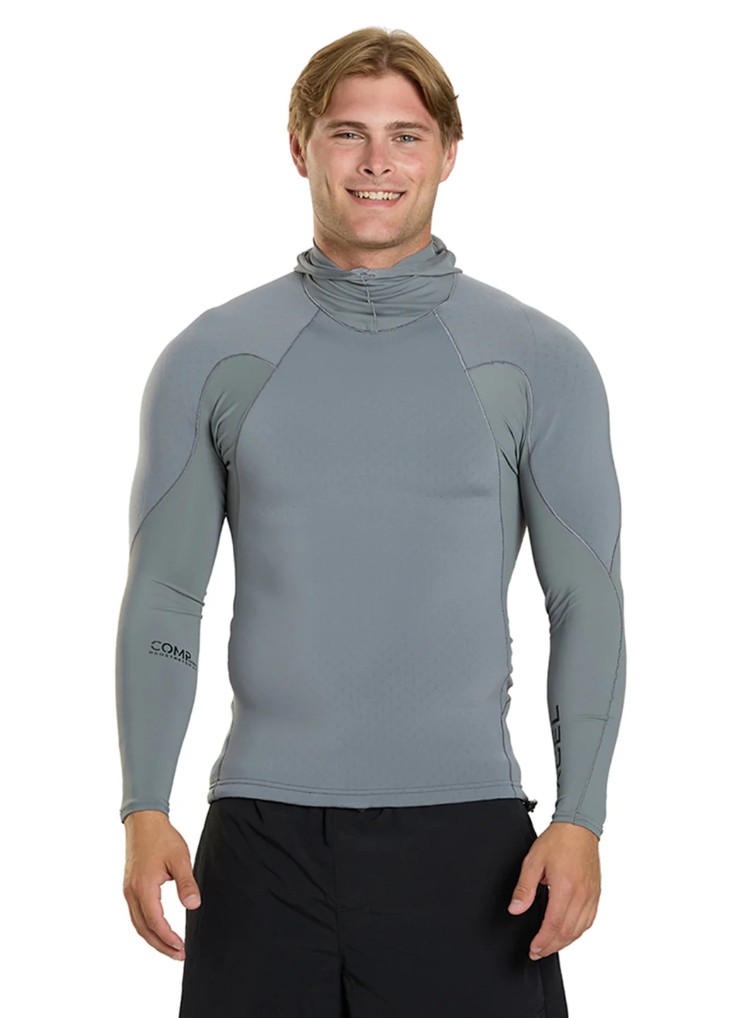 Xcel Men's 1.5mm Comp Hooded Neostretch Long Sleeve Top - Image 2