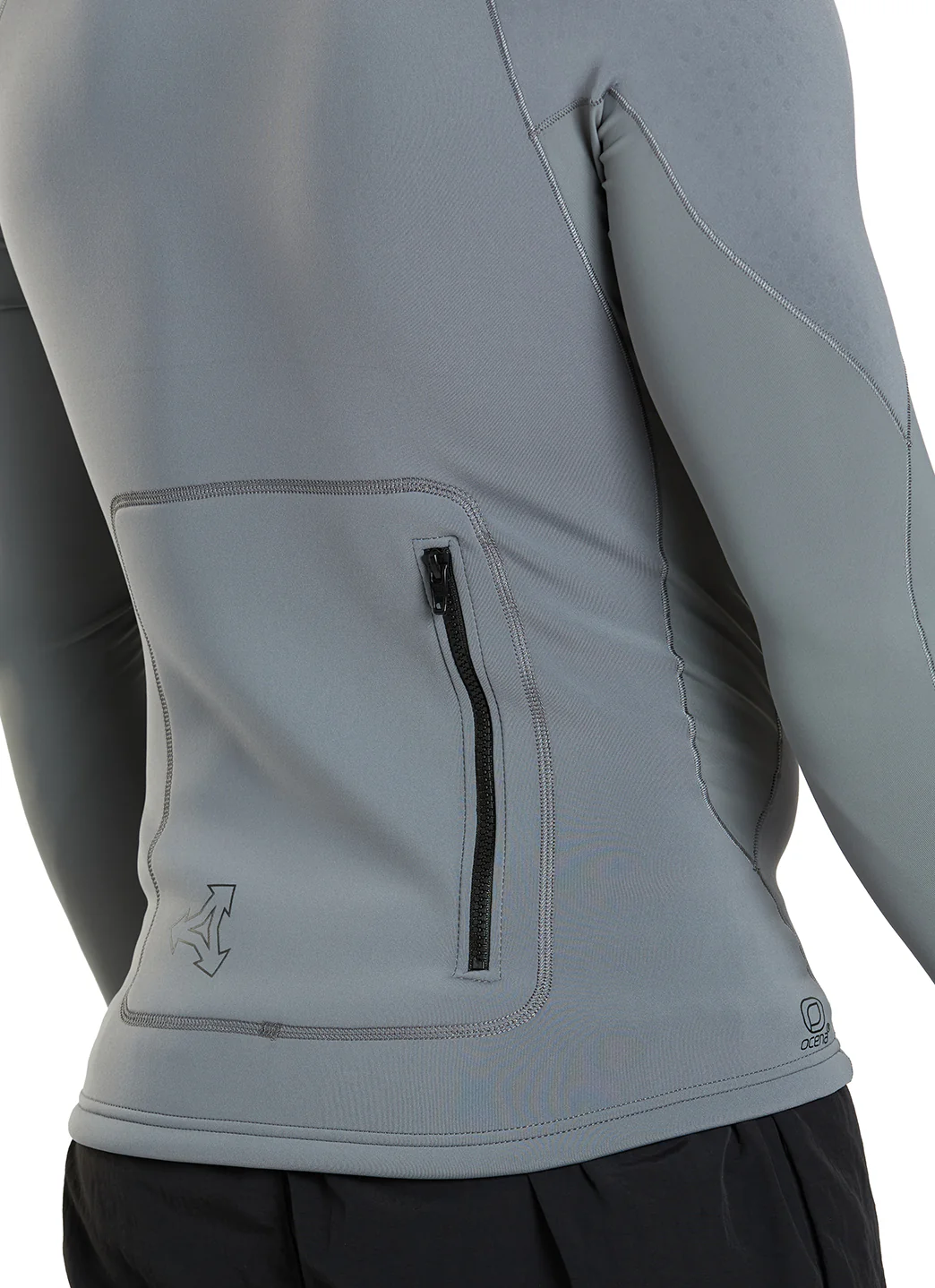 Xcel Men's 1.5mm Comp Hooded Neostretch Long Sleeve Top - Image 6