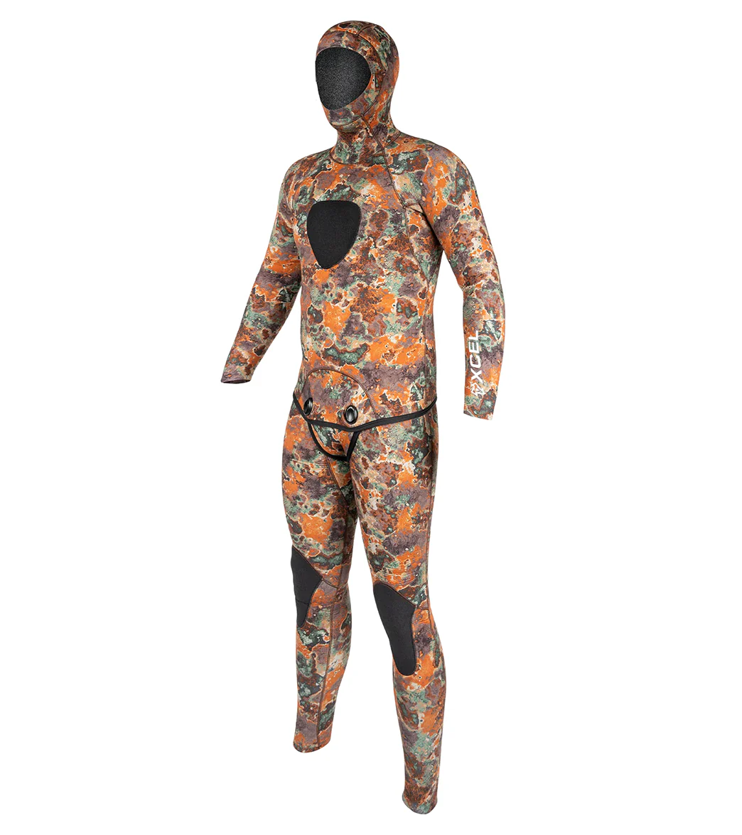 Xcel Men's Free Diver 2-Piece 3MM Hooded FullSuit Wetsuit - Image 2