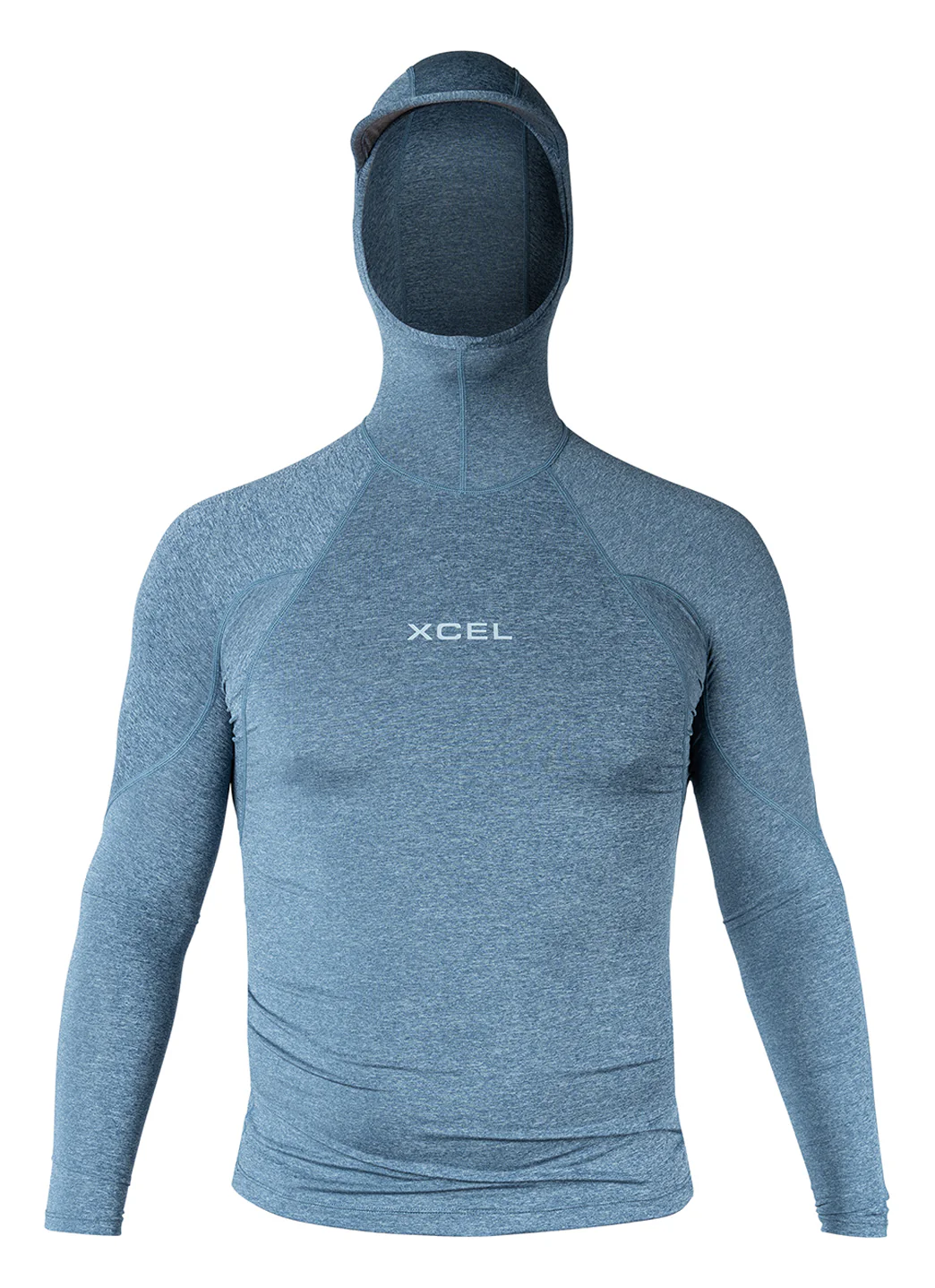 Xcel Men's Heathered Premium Stretch Performance Fit Hoodie UV - Image 10