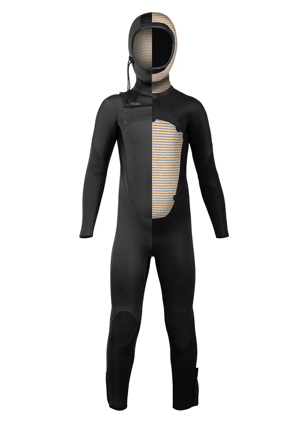 Xcel Youth 5/4mm Axis Chest Zip Hooded Full Wetsuit - Image 4