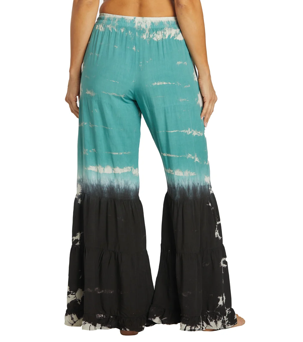 Yak & Yeti Boho Tiered Palazzo Tie Dye Pants - Image 10